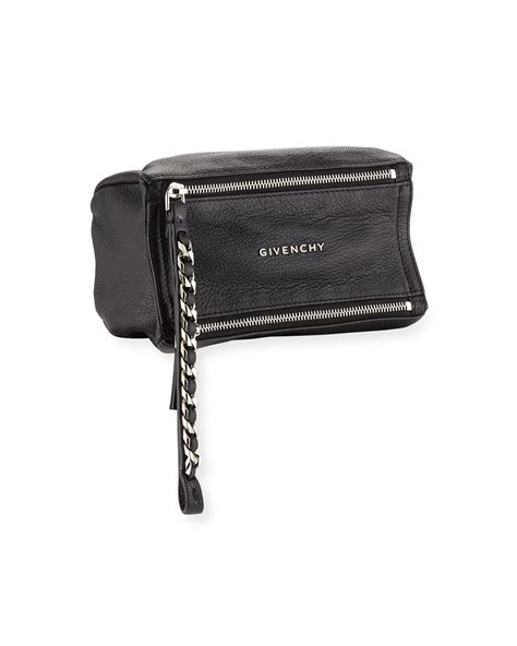 givenchy pandora wristlet pouch black|Mini Pandora bag in grained leather with chain .